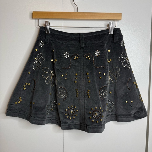 Free People Quetzal Mini Skirt Beaded Embroidery NWT 0 - Picture 9 of 14